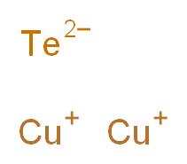 bis(λ<sup>1</sup>-copper(1+) ion) tellanediide_分子结构_CAS_12019-52-2