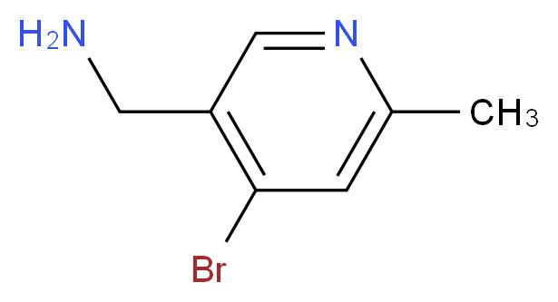 (4-bromo-6-methylpyridin-3-yl)methanamine_分子结构_CAS_1060810-22-1