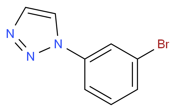 1-(3-bromophenyl)-1H-1,2,3-triazole_分子结构_CAS_85862-62-0)