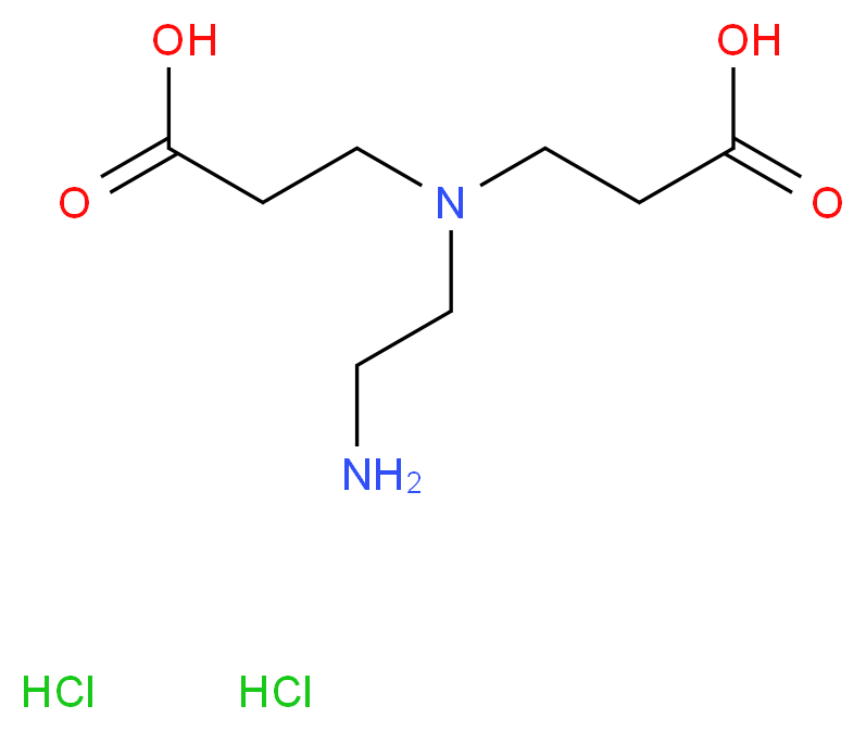 ETHYLENEDIAMINE-N,N'-DIPROPIONIC ACID DIHYDROCHLORIDE_分子结构_CAS_32705-91-2)