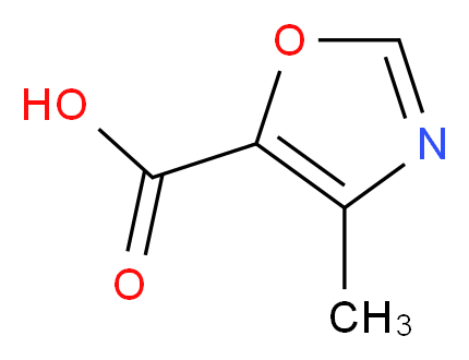 4-甲基-1,3-噁唑-5-甲酸_分子结构_CAS_2510-32-9)