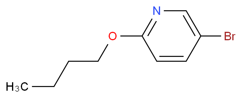 Pyridine, 5-bromo-2-butoxy-_分子结构_CAS_158615-97-5)