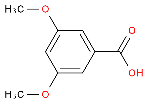 3,5-dimethoxybenzoic acid_分子结构_CAS_1132-21-4