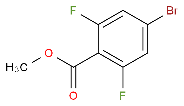 methyl 4-bromo-2,6-difluorobenzoate_分子结构_CAS_773134-11-5