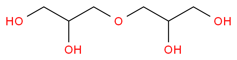 3-(2,3-dihydroxypropoxy)propane-1,2-diol_分子结构_CAS_627-82-7