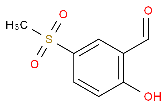 2-hydroxy-5-(methylsulfonyl)benzaldehyde_分子结构_CAS_632628-02-5)