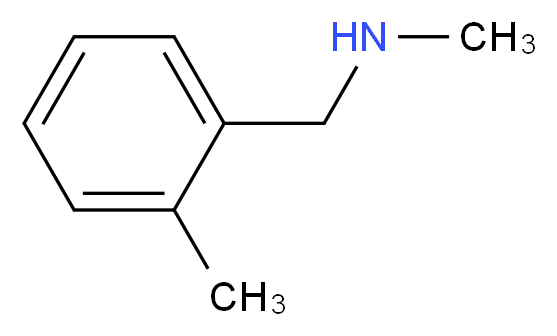 N-methyl-N-(2-methylbenzyl)amine_分子结构_CAS_874-33-9)