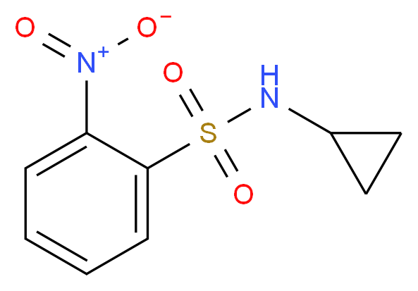 N-Cyclopropyl-2-nitrobenzenesulfonamide_分子结构_CAS_400839-43-2)