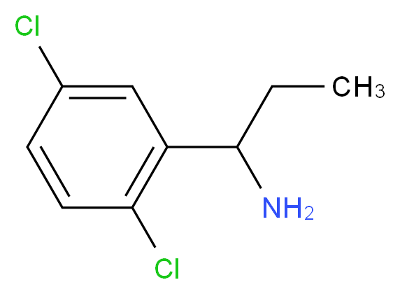 1-(2,5-dichlorophenyl)propan-1-amine_分子结构_CAS_924817-45-8