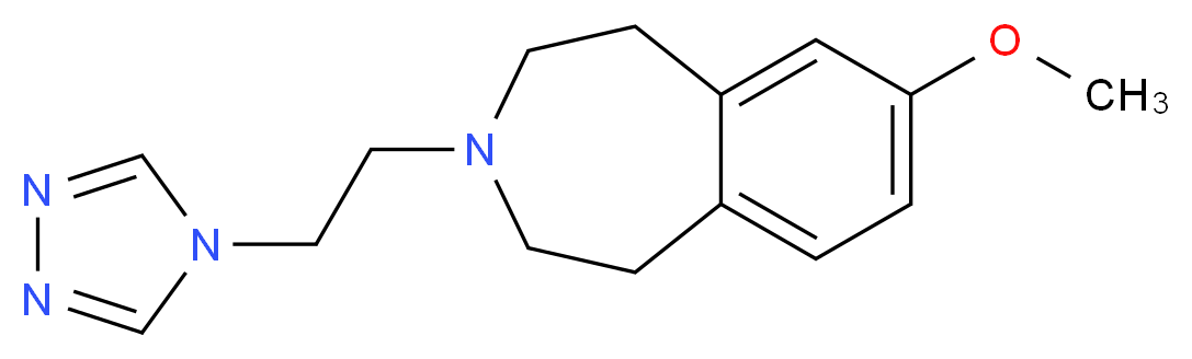 7-methoxy-3-[2-(4H-1,2,4-triazol-4-yl)ethyl]-2,3,4,5-tetrahydro-1H-3-benzazepine_分子结构_CAS_)