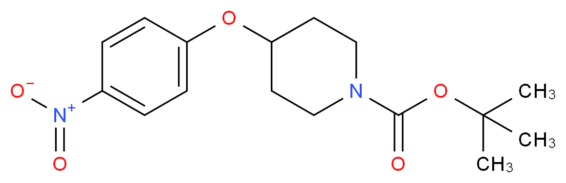 4-(4-Nitrophenoxy)piperidine, N-BOC protected 97%_分子结构_CAS_138227-62-0)