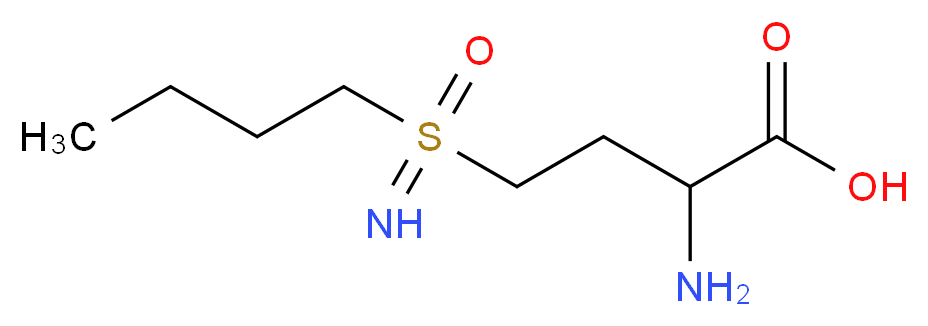 DL-丁硫氨酸-(S,R)-亚砜亚胺_分子结构_CAS_5072-26-4)
