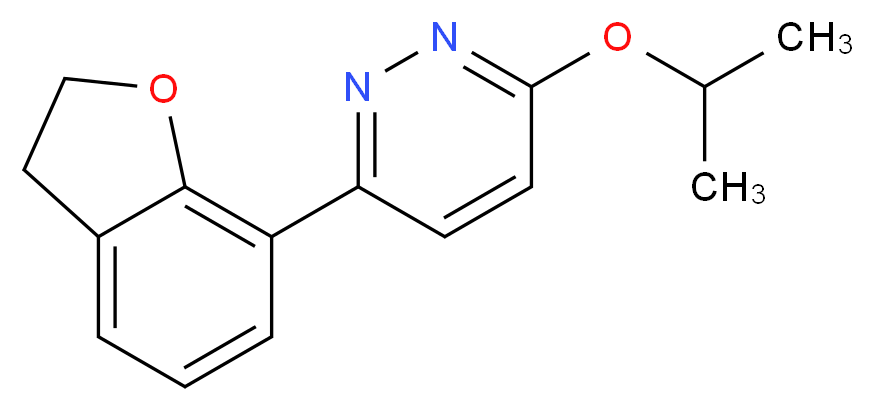 3-(2,3-dihydro-1-benzofuran-7-yl)-6-isopropoxypyridazine_分子结构_CAS_)