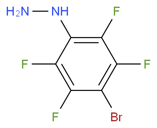 4-Bromotetrafluorophenylhydrazine 97%_分子结构_CAS_2797-79-7)