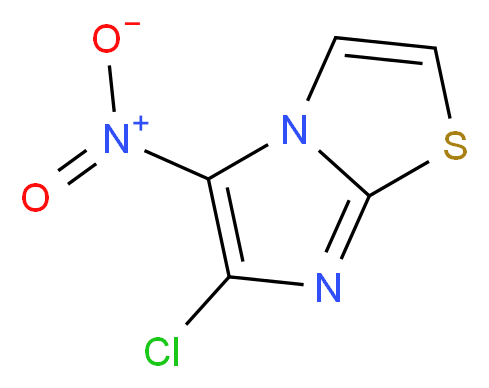 6-Chloro-5-nitroimidazo[2,1-b][1,3]thiazole_分子结构_CAS_)