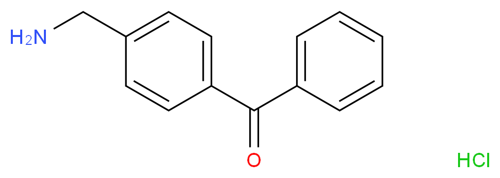 4-Benzoyl benzylamine hydrochloride_分子结构_CAS_24095-40-7)