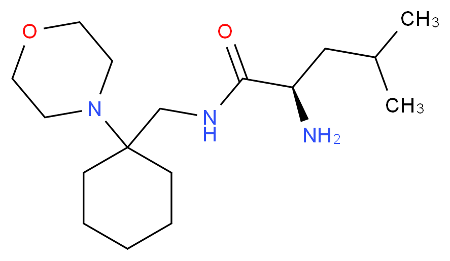 N~1~-[(1-morpholin-4-ylcyclohexyl)methyl]-D-leucinamide_分子结构_CAS_)