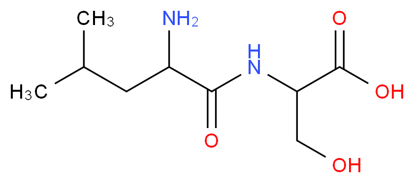 2-(2-amino-4-methylpentanamido)-3-hydroxypropanoic acid_分子结构_CAS_6209-12-7