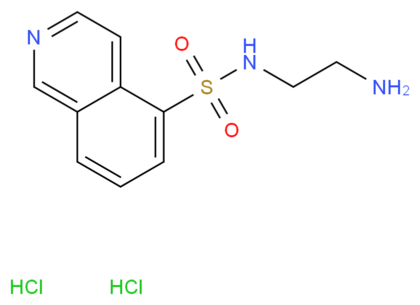 N-(2-aminoethyl)isoquinoline-5-sulfonamide dihydrochloride_分子结构_CAS_84468-17-7