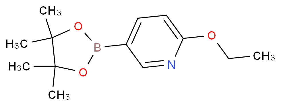 2-ethoxy-5-(tetramethyl-1,3,2-dioxaborolan-2-yl)pyridine_分子结构_CAS_1072945-01-7