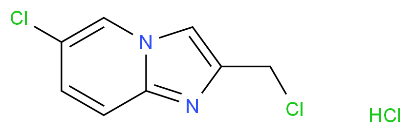 6-chloro-2-(chloromethyl)imidazo[1,2-a]pyridine hydrochloride_分子结构_CAS_502841-53-4)