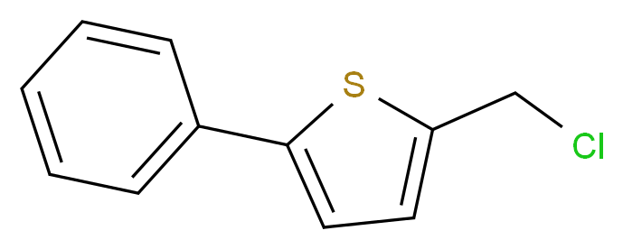 2-(CHLOROMETHYL)-5-PHENYLTHIOPHENE_分子结构_CAS_)