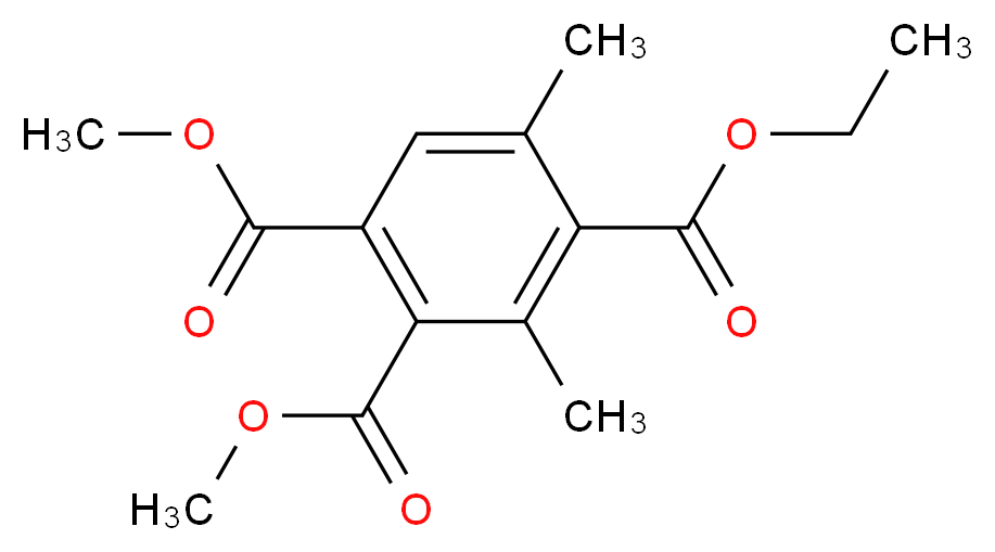 4-ethyl 1,2-dimethyl 3,5-dimethylbenzene-1,2,4-tricarboxylate_分子结构_CAS_56863-78-6)
