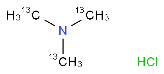 tris(<sup>1</sup><sup>3</sup>C)methylamine hydrochloride_分子结构_CAS_286013-00-1