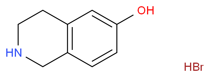 1,2,3,4-Tetrahydroisoquinolin-6-ol hydrobrimide_分子结构_CAS_59839-23-5)
