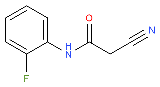 2-Cyano-N-(2-fluorophenyl)acetamide_分子结构_CAS_)