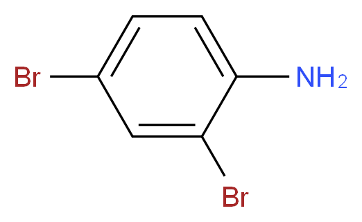 2,4-Dibromoaniline_分子结构_CAS_615-57-6)