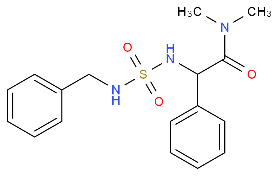 2-{[(benzylamino)sulfonyl]amino}-N,N-dimethyl-2-phenylacetamide_分子结构_CAS_)