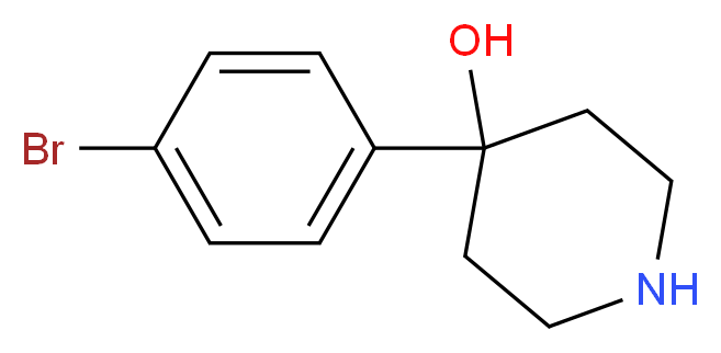 4-(4-Bromophenyl)-4-hydroxypiperidine_分子结构_CAS_57988-58-6)