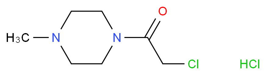 2-chloro-1-(4-methylpiperazin-1-yl)ethanone hydrochloride_分子结构_CAS_)