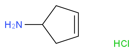 cyclopent-3-en-1-amine hydrochloride_分子结构_CAS_91469-55-5