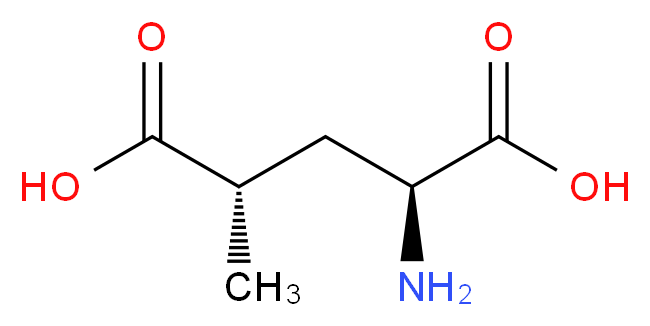 (2S,4S)-2-amino-4-methylpentanedioic acid_分子结构_CAS_6141-27-1