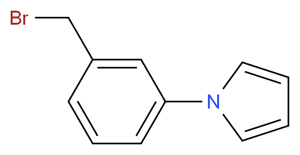 1-[3-(Bromomethyl)phenyl]-1H-pyrrole_分子结构_CAS_112596-36-8)