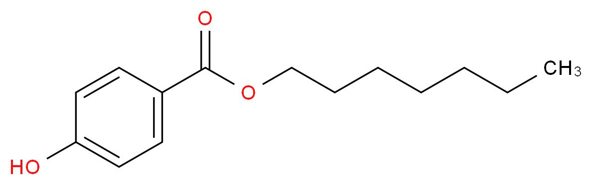 HEPTYL p-HYDROXYBENZOATE_分子结构_CAS_1085-12-7)