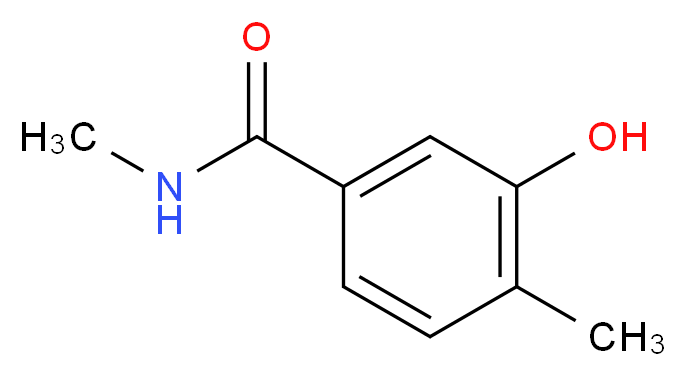 3-hydroxy-N,4-dimethylbenzamide_分子结构_CAS_348165-50-4