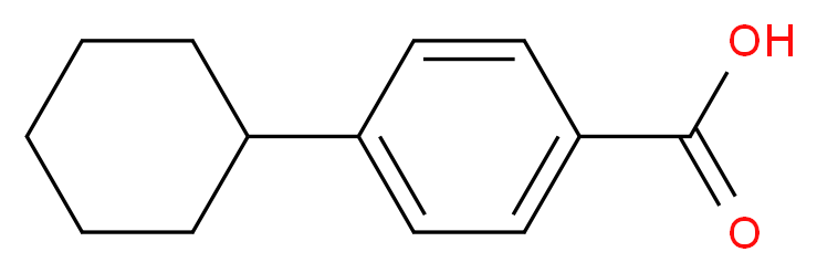 4-Cyclohexylbenzoic acid_分子结构_CAS_20029-52-1)