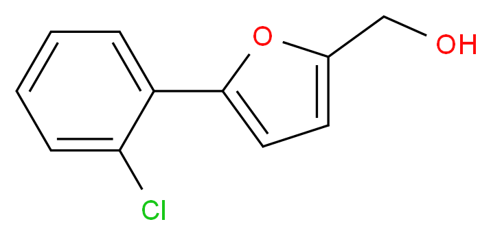 2-(2-Chlorophenyl)-5-(hydroxymethyl)furan_分子结构_CAS_40313-66-4)