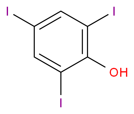 2,4,6-triiodophenol_分子结构_CAS_609-23-4