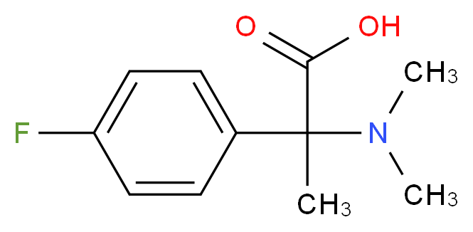 2-(dimethylamino)-2-(4-fluorophenyl)propanoic acid_分子结构_CAS_)