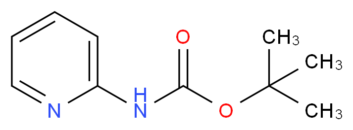 2-Aminopyridine, 2-BOC protected_分子结构_CAS_38427-94-0)