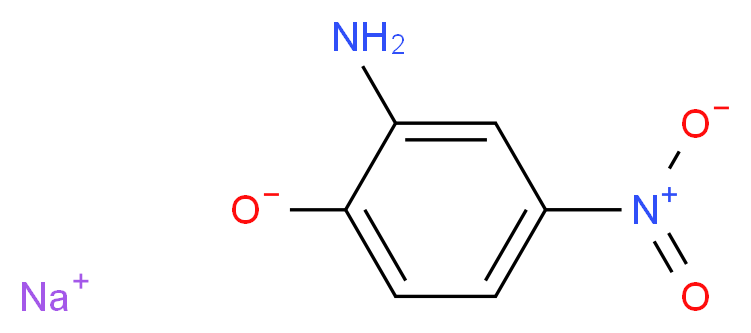 sodium 2-amino-4-nitrobenzen-1-olate_分子结构_CAS_61702-43-0