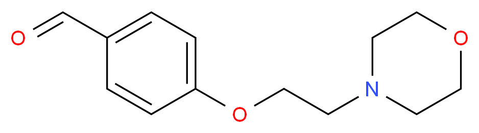 4-[2-(morpholin-4-yl)ethoxy]benzaldehyde_分子结构_CAS_82625-45-4