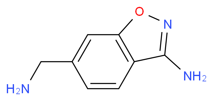 6-(aminomethyl)-1,2-benzoxazol-3-amine_分子结构_CAS_368426-78-2