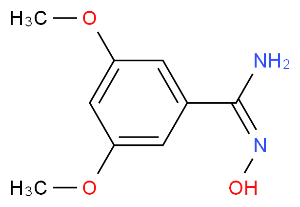 N'-Hydroxy-3,5-dimethoxybenzenecarboximidamide_分子结构_CAS_453566-08-0)