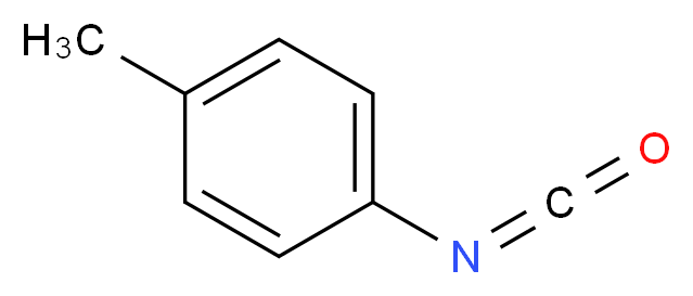 1-isocyanato-4-methylbenzene_分子结构_CAS_622-58-2