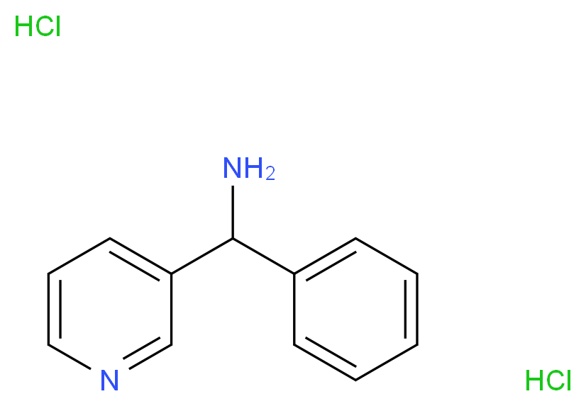 C-Phenyl-C-pyridin-3-yl-methylamine dihydrochloride_分子结构_CAS_)